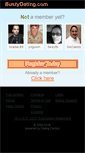 Mobile Screenshot of bustydating.com