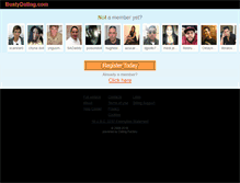 Tablet Screenshot of bustydating.com
